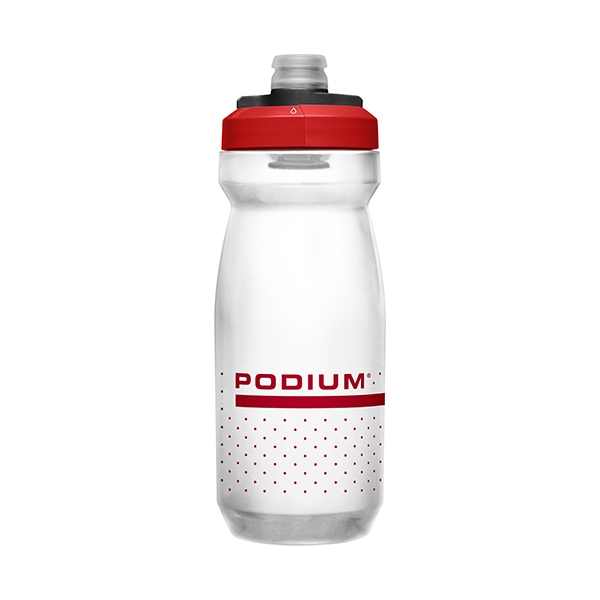 Water Bottle Podium 620ml Red/Clear