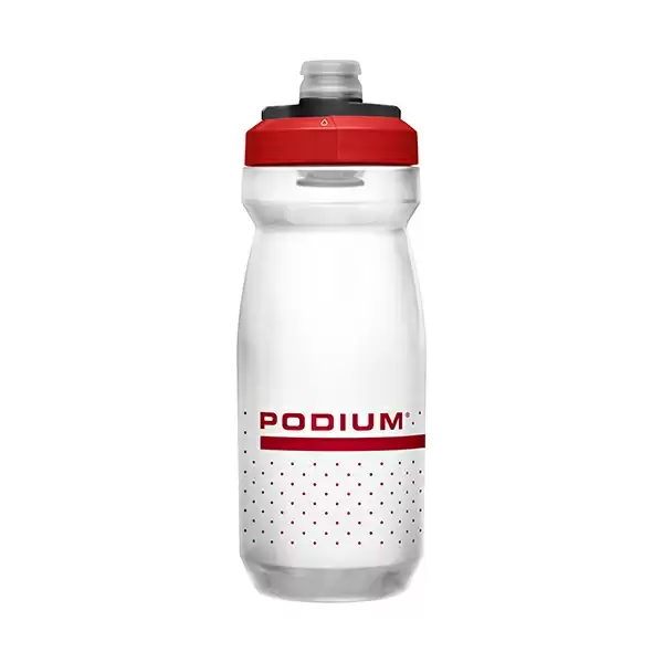 Water Bottle Podium 620ml Red/Clear - image