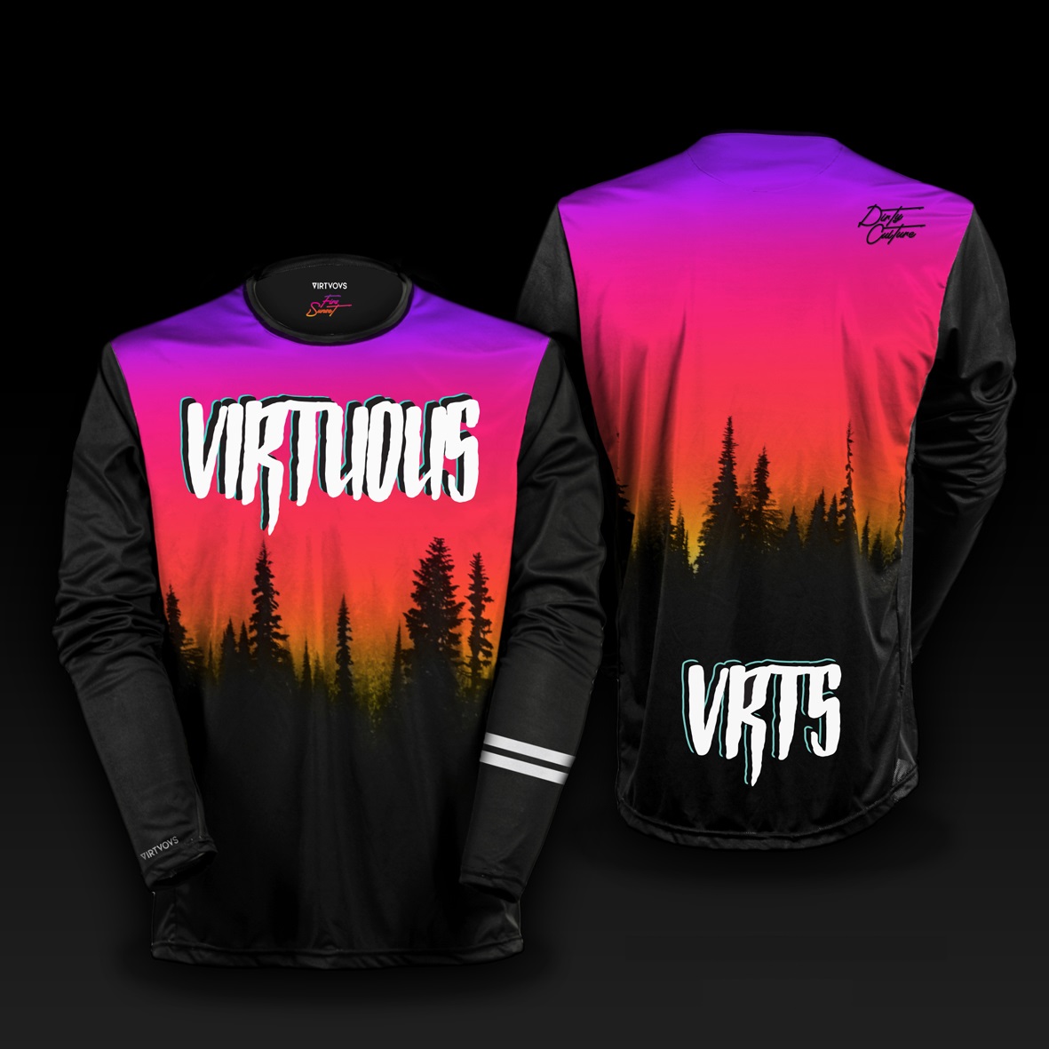 Long sleeve Jersey Firs Sunset size S