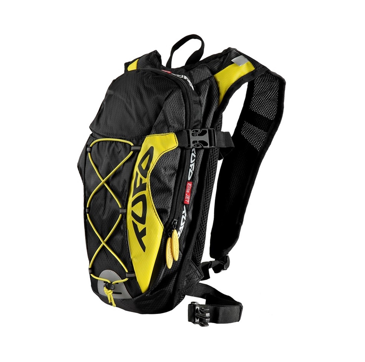 cycling multifunctional backpack 10L black yellow