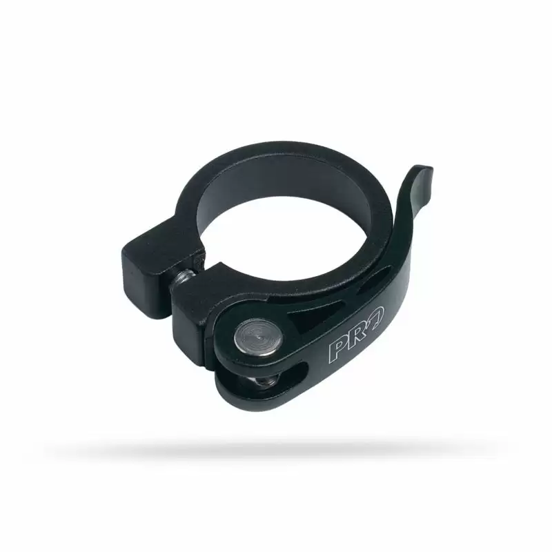 Abrazadera de tija de sillín de liberación rápida 31,8 mm negro - image