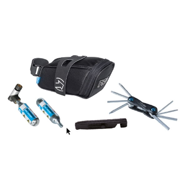 Kit Saddle Bag + Tire Levers + Minitool + CO2 Cartridge and Inflator
