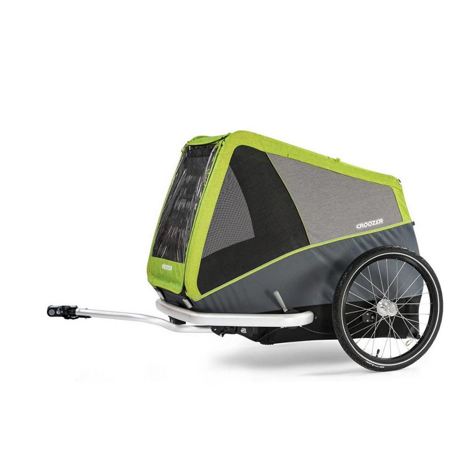 Reboque de bicicleta XL para cães Verde