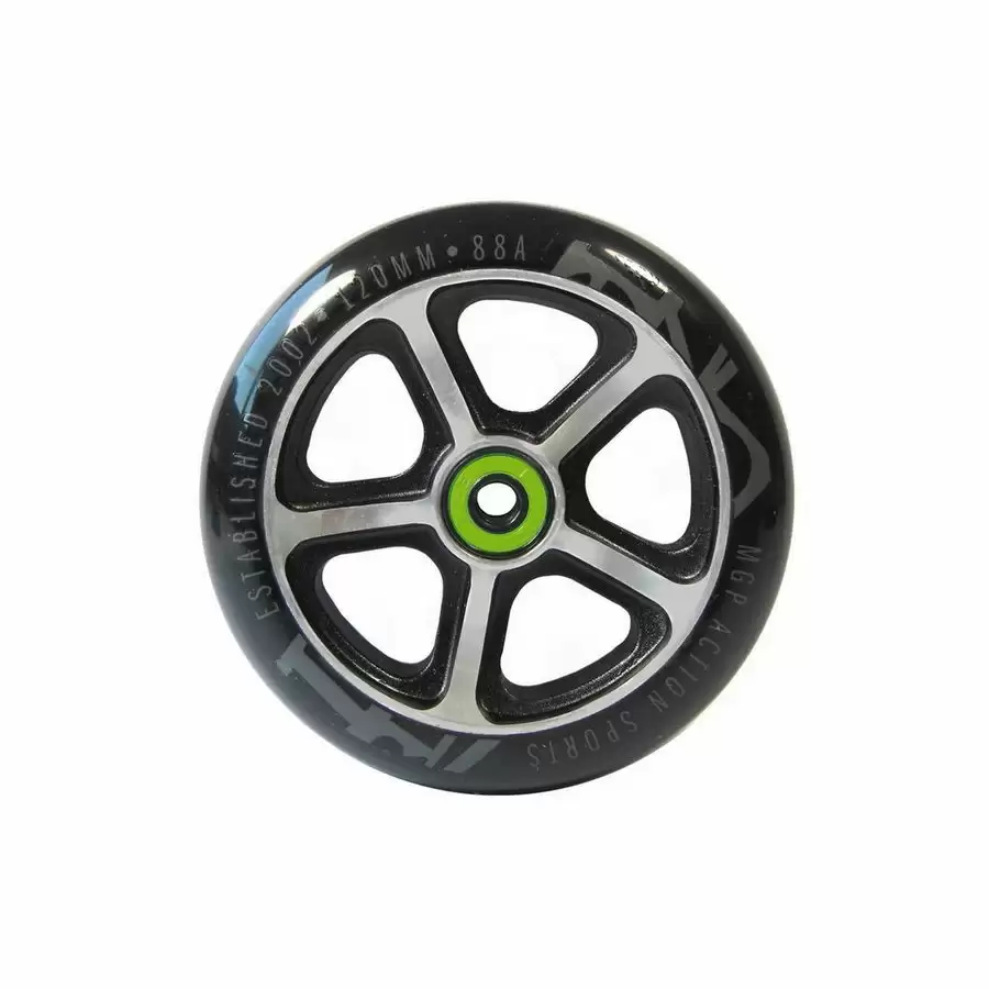Scooter PU Wheel Filth 120mm 88A Black 1pc - image