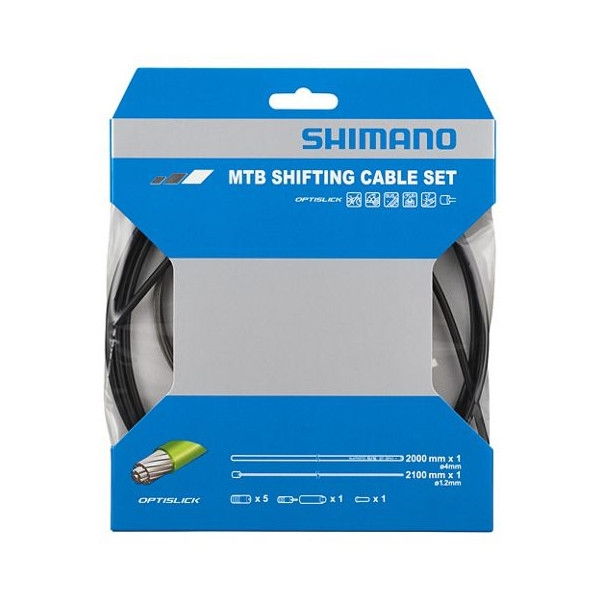 Shift Cable Set OPTISLICK MTB 1.2 x 2100mm Black