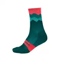 jagged socks green size s/m green