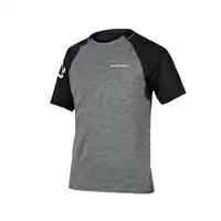 singletrack short sleeve mtb jersey grey size s gray