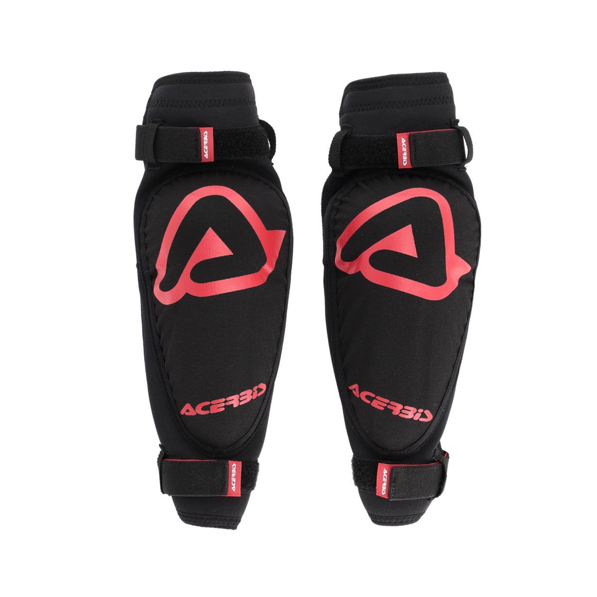 Gomitiere Bambino Soft Elbow Guard Nero/Rosso Taglia Unica