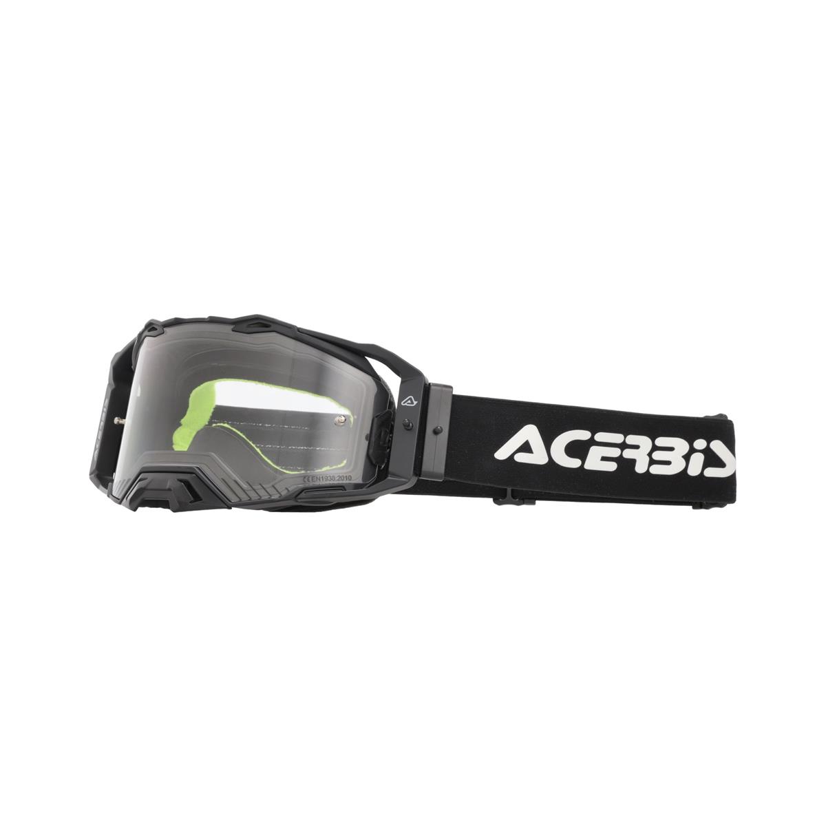 Maschera MTB Vulcan Enduro Nero/Marrone Lente Trasparente