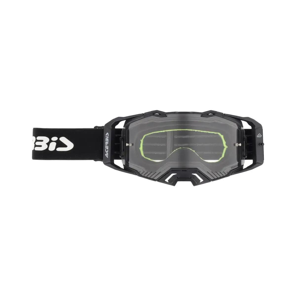 Maschera MTB Vulcan Enduro Nero/Marrone Lente Trasparente #1