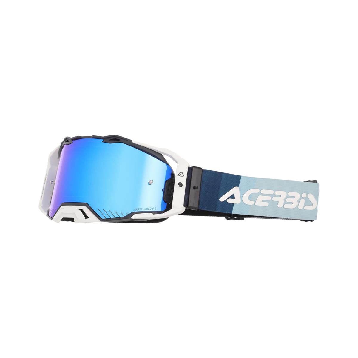 Maschera MTB Vulcan Mirror Nero/Bianco Lente Specchiata