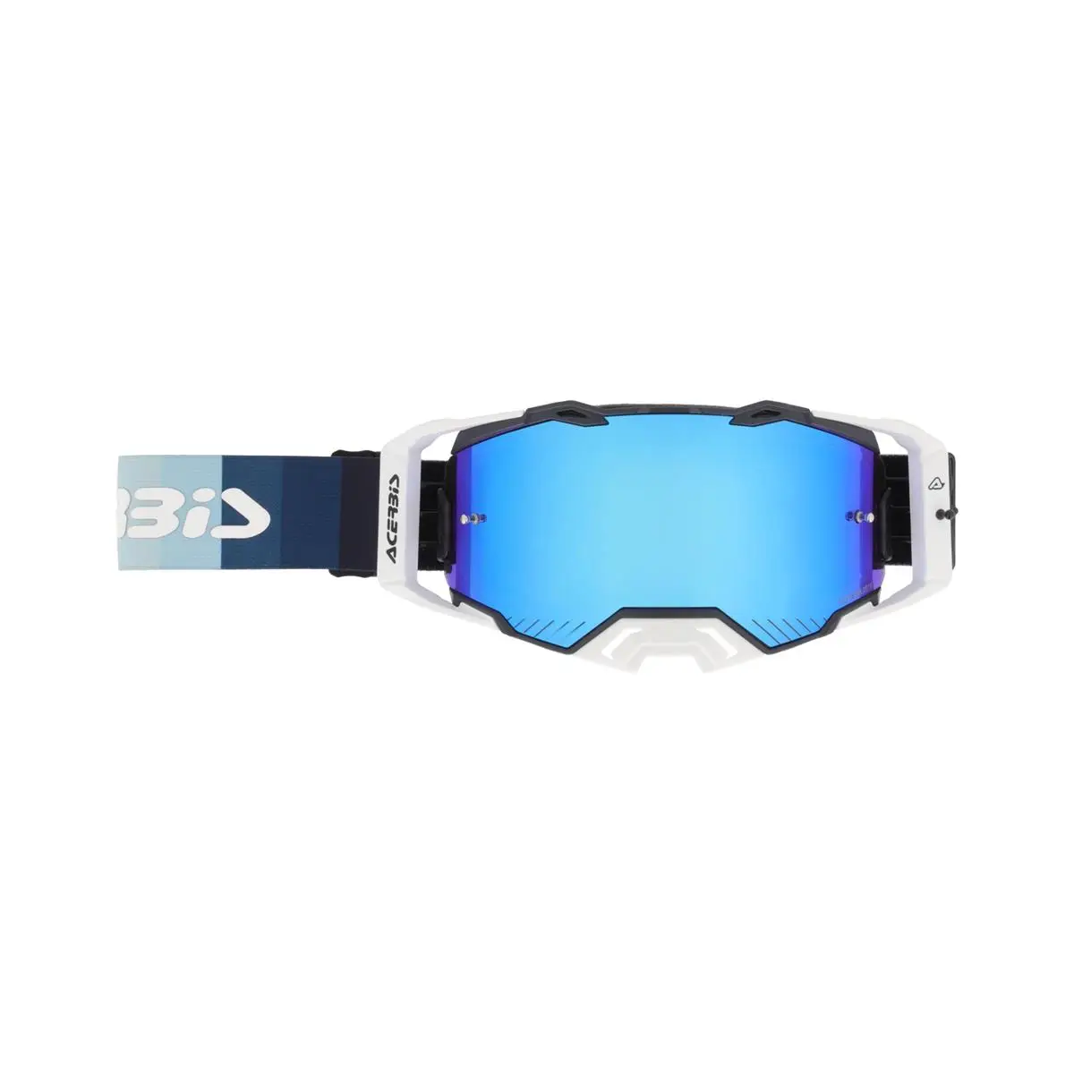 Maschera MTB Vulcan Mirror Nero/Bianco Lente Specchiata #1