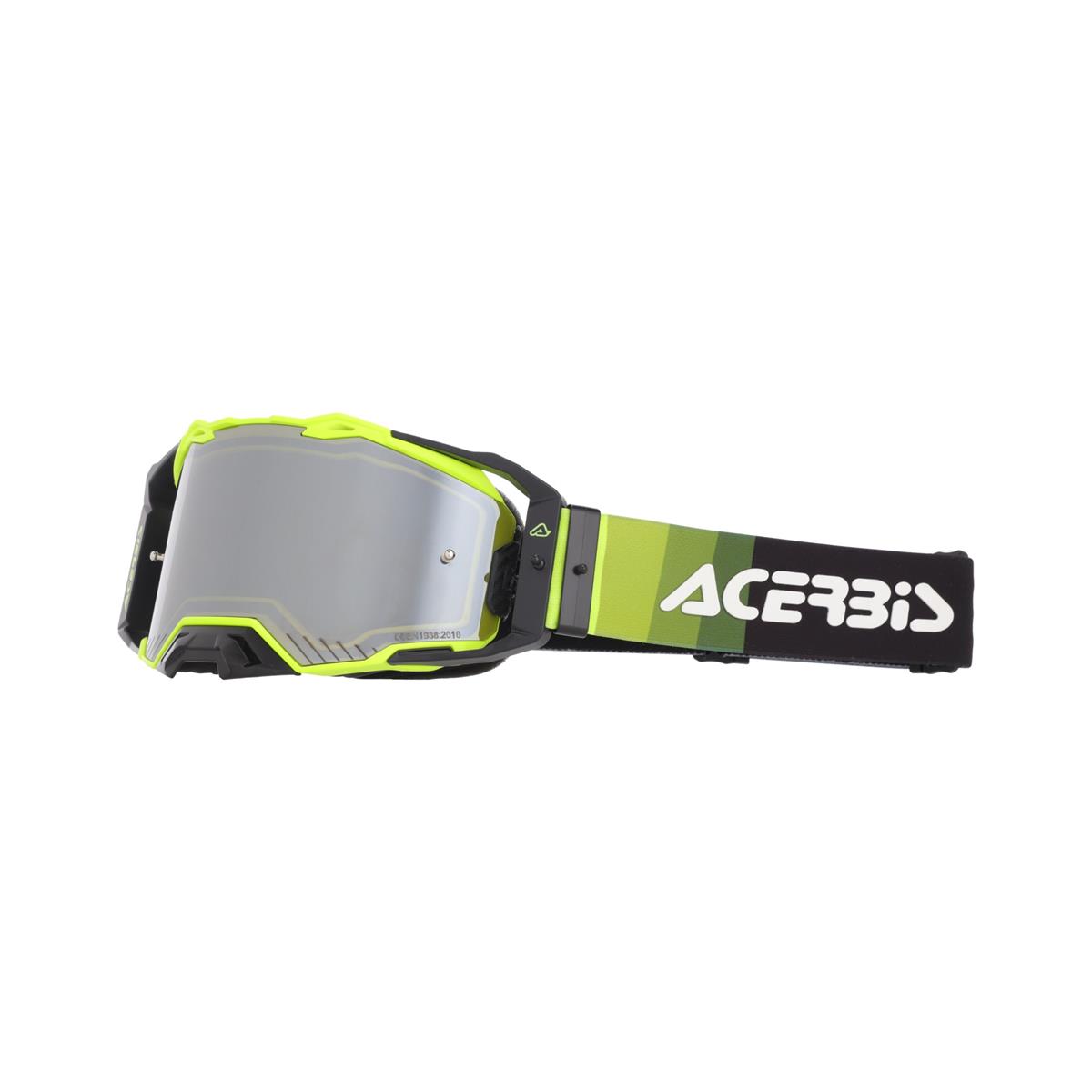 Maschera MTB Vulcan Mirror Giallo Fluo/Nero Lente Specchiata