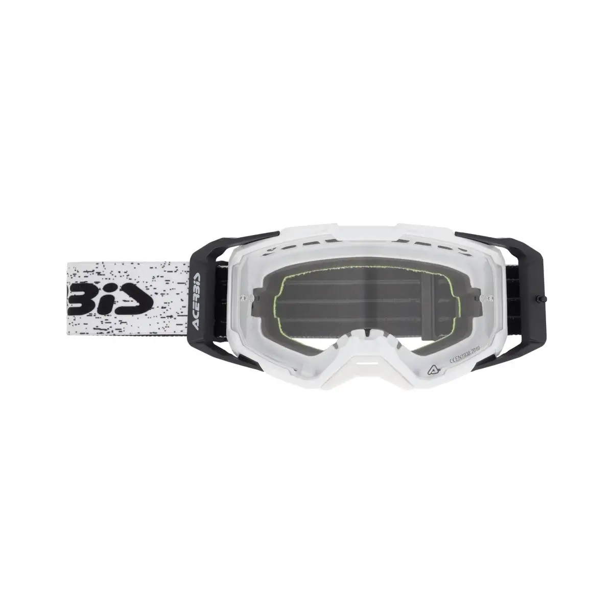 Maschera MTB Vitrion Bianco Lente Trasparente #1