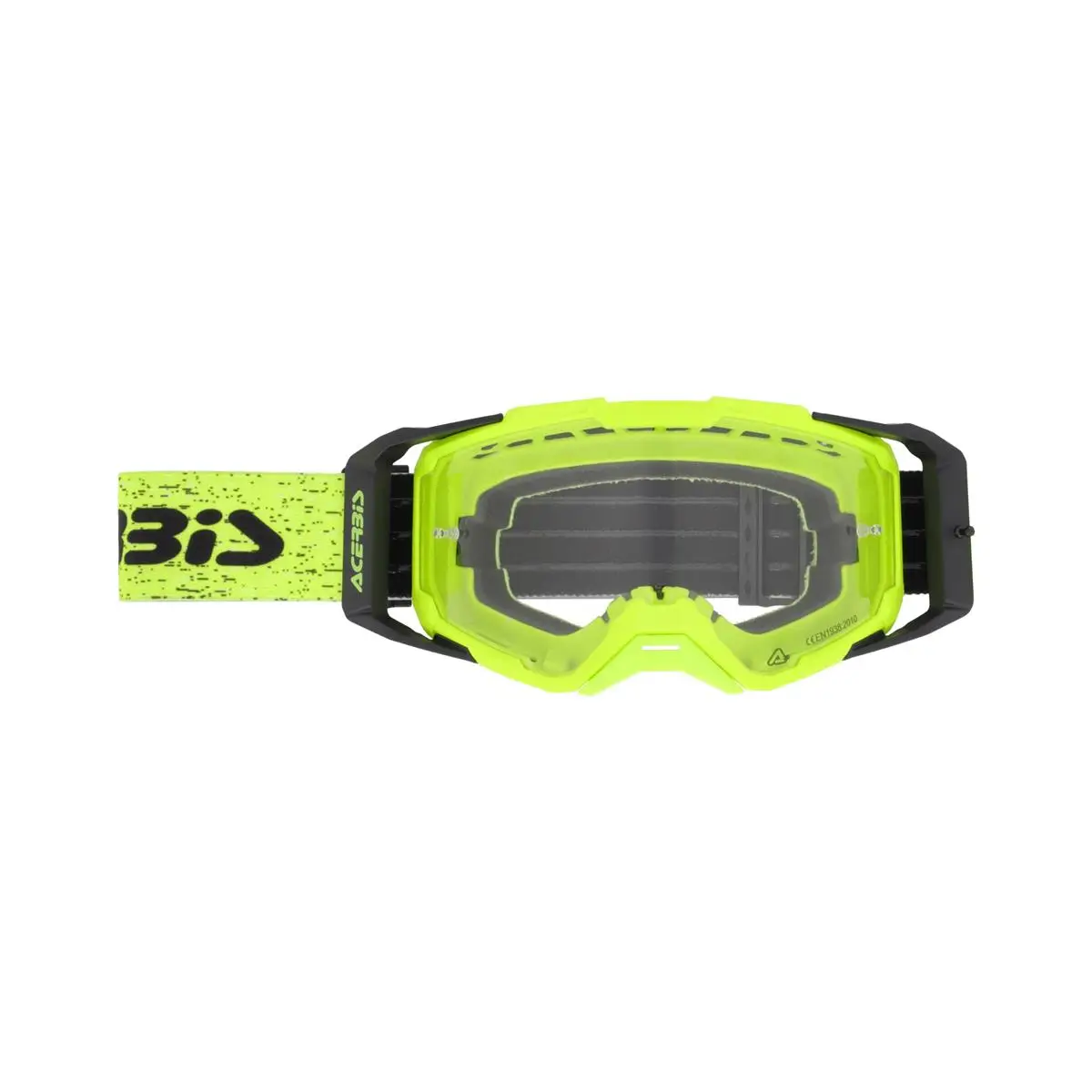 Maschera MTB Vitrion Giallo Fluo Lente Trasparente #1