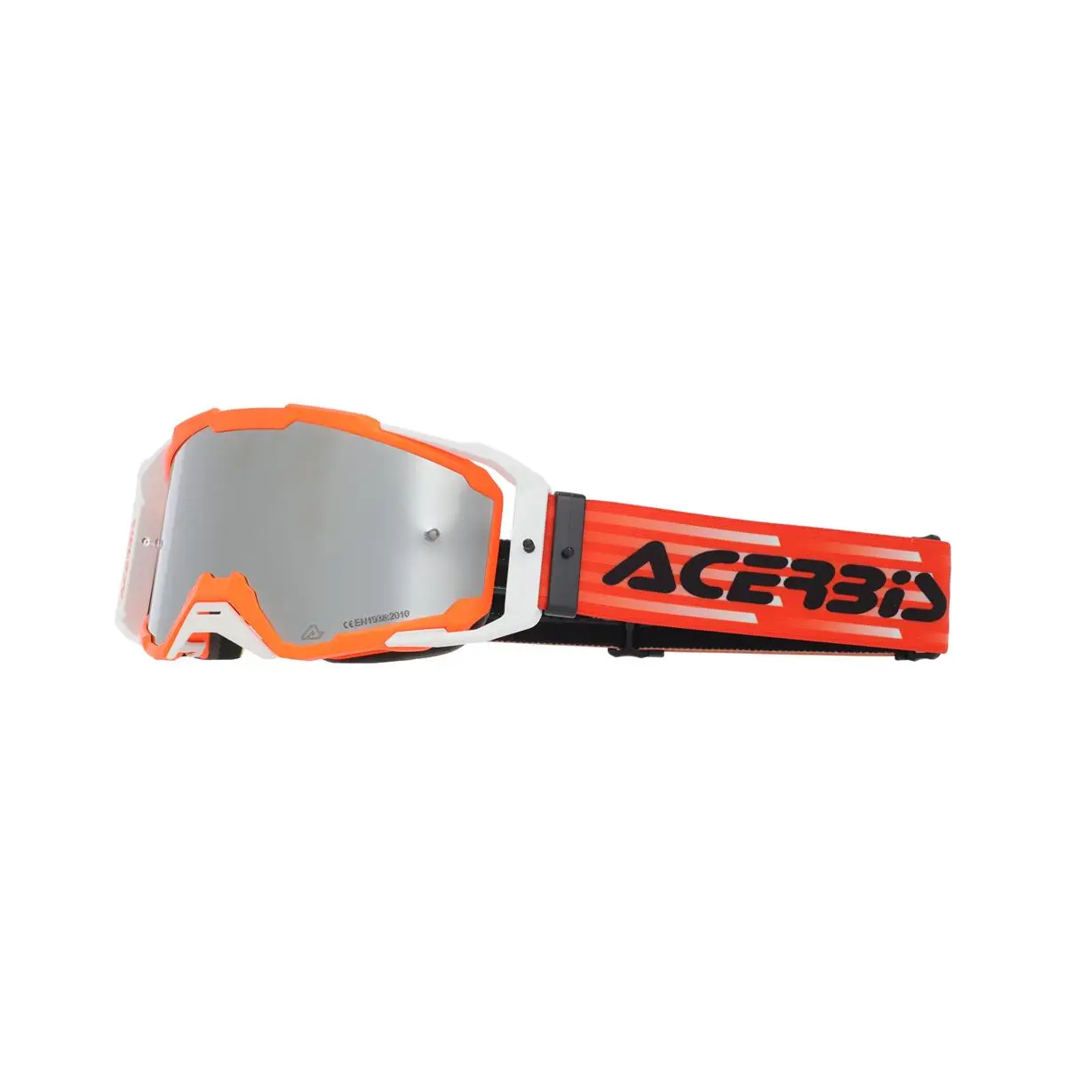Maschera Vitrion Mirror Arancio/Nero Lente Cromata #1