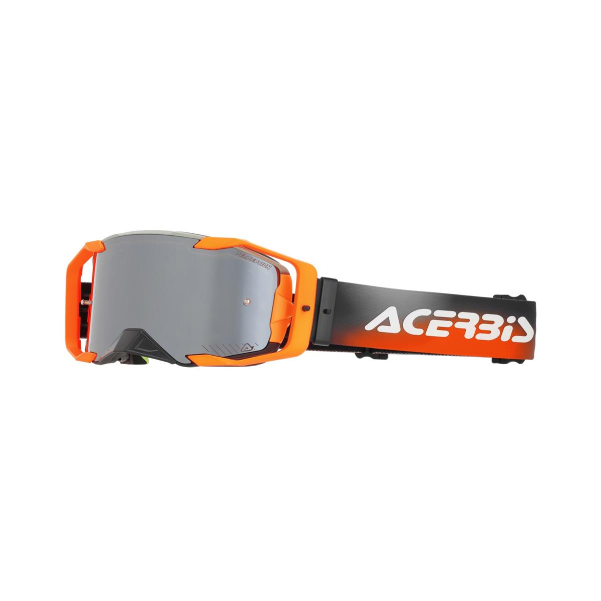 Maschera MTB Vortex Mirror Arancio/Grigio Lente Specchiata