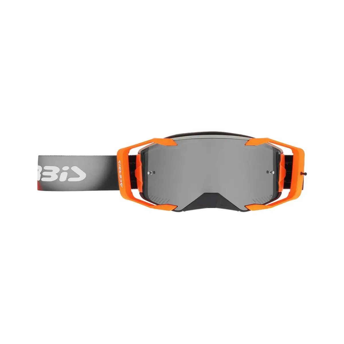 Maschera MTB Vortex Mirror Arancio/Grigio Lente Specchiata #1