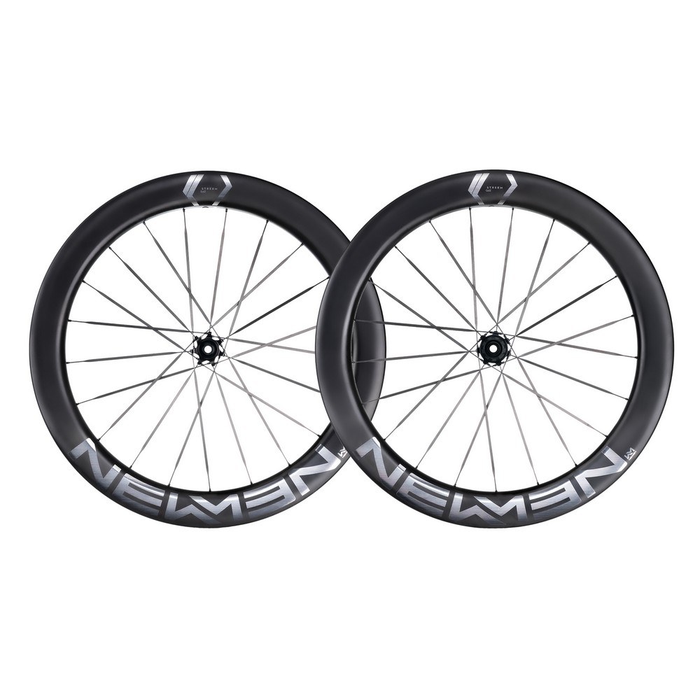 Coppia Ruote Gravel Streem G.62 CS 12x100mm - 12x142mm Centerlock Corpetto HG 11-12v Argento