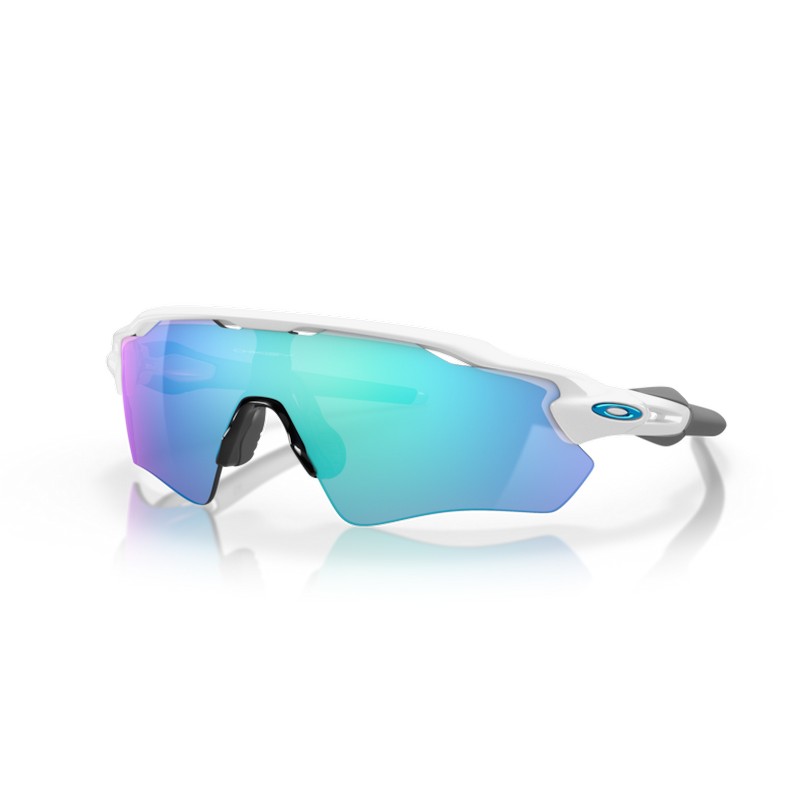 Occhiali Radar EV Path Polished White Lente Prizm Sapphire