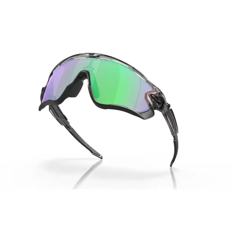 Óculos de tinta cinza Jawbreaker Prizm Road Jade preto/lente transparente #3
