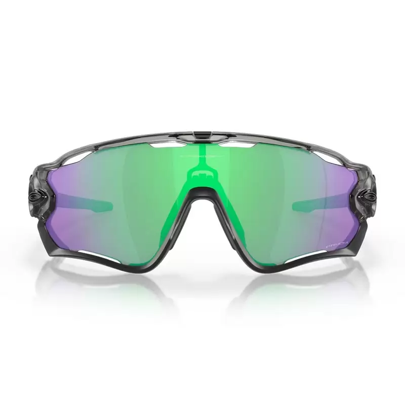 Óculos de tinta cinza Jawbreaker Prizm Road Jade preto/lente transparente #1