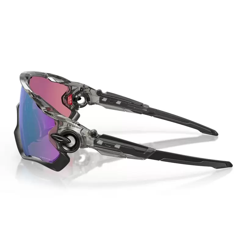 Óculos de tinta cinza Jawbreaker Prizm Road Jade preto/lente transparente #2