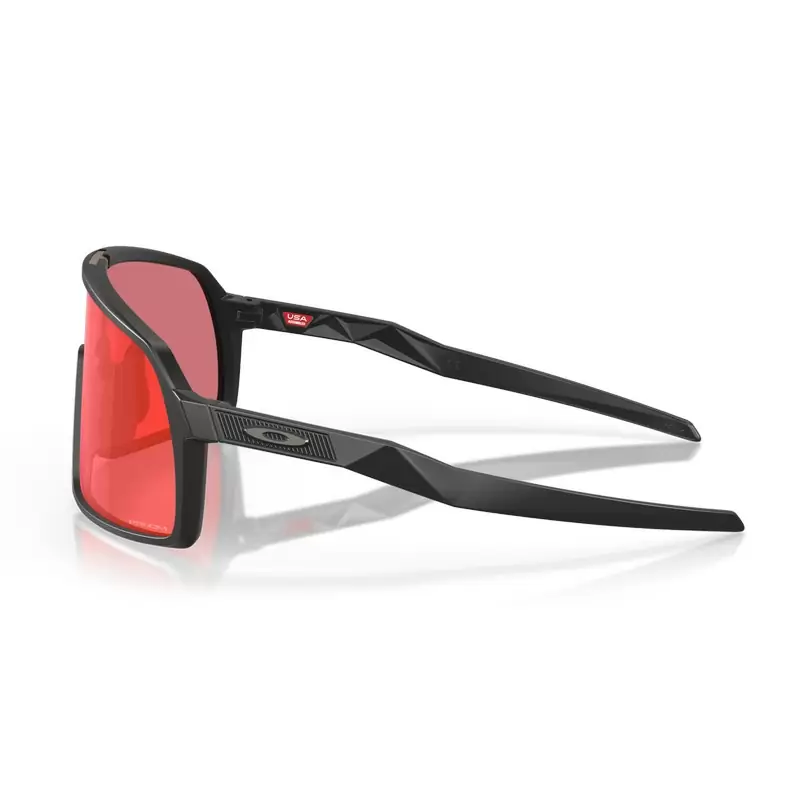 Sutro S Matte Black Glasses Prizm Trail Torch Black/Red Lens #8
