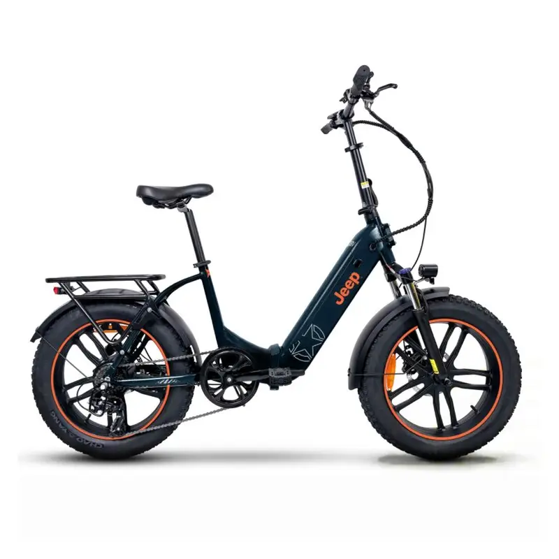 Bici Elettrica Fat Pieghevole Starlight 20'' 7v Bafang 648Wh Nero Taglia Unica - image