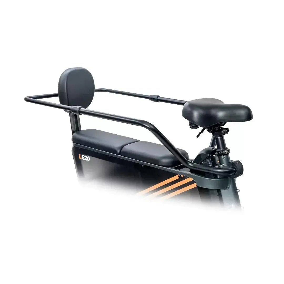 Complete Passenger Kit for Cargo LE20 Backrest + Handrail + Footrests + Front Basket #1