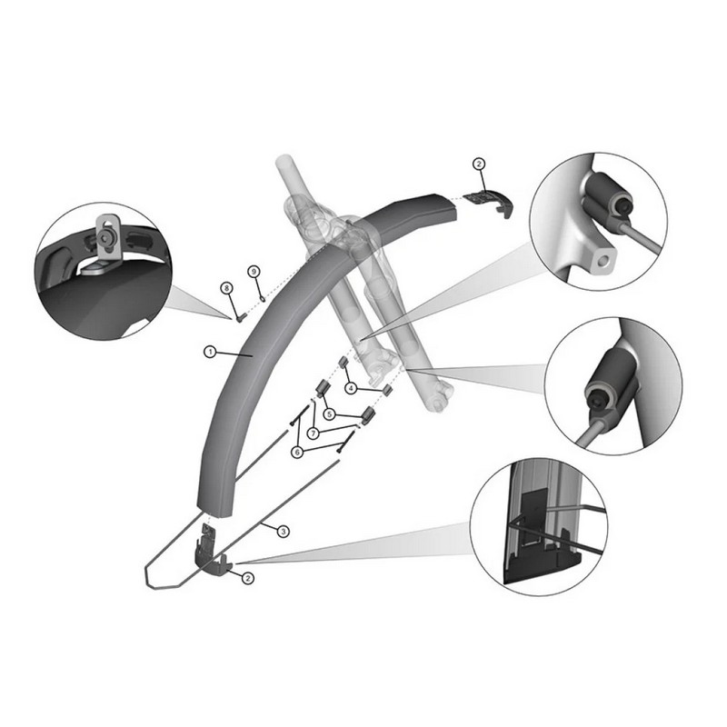 Kit parafango Anteriore CX PX 27,5