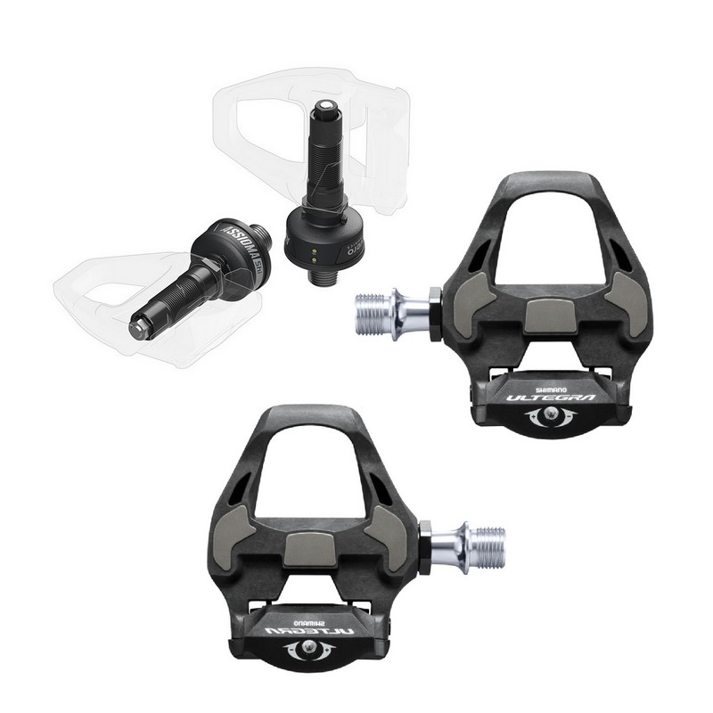Pedal pair of double power meter axiom duo-shi + ultegra Pd-R8000 pedals included