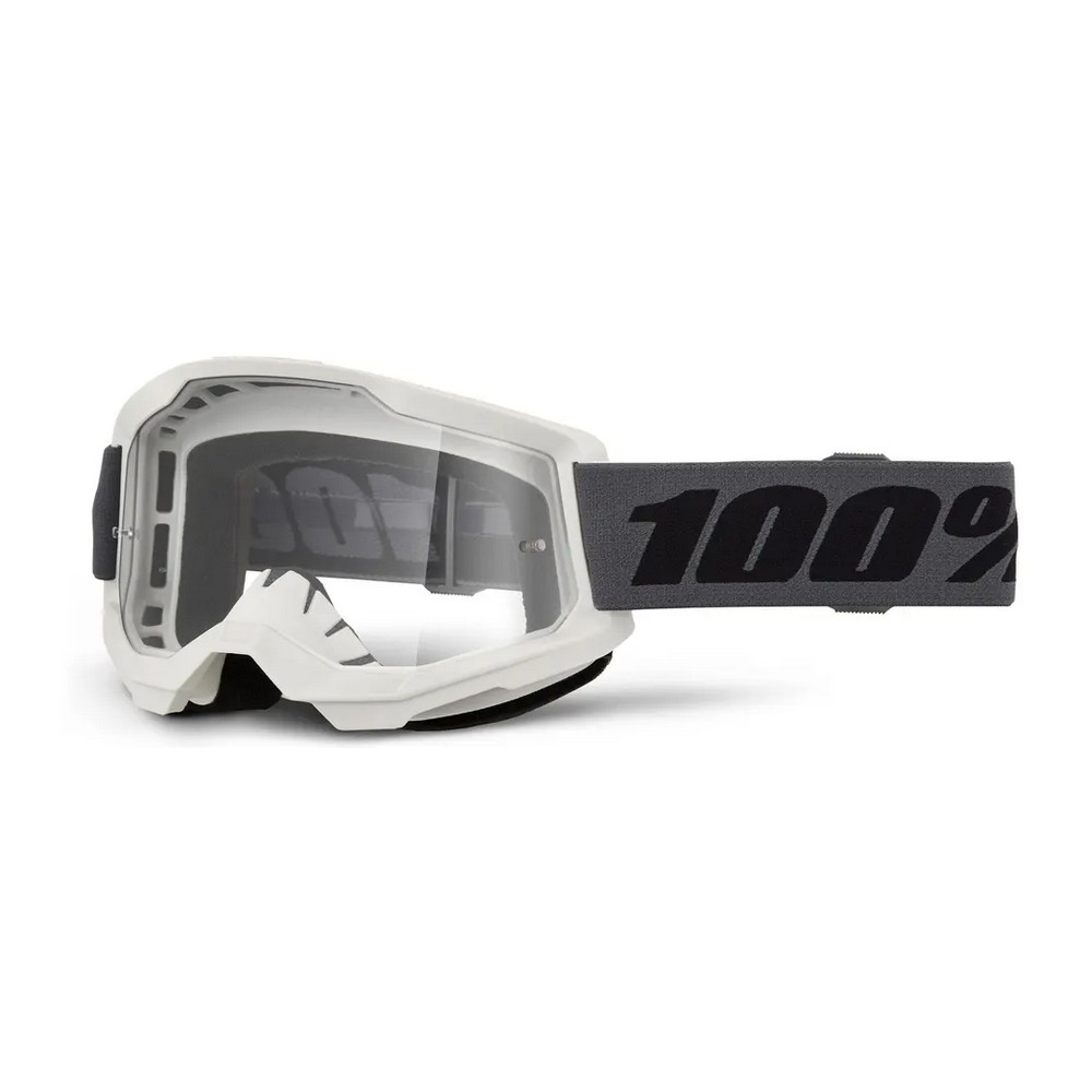 Maschera Strata 2 Grigio/Bianco Lente Trasparente