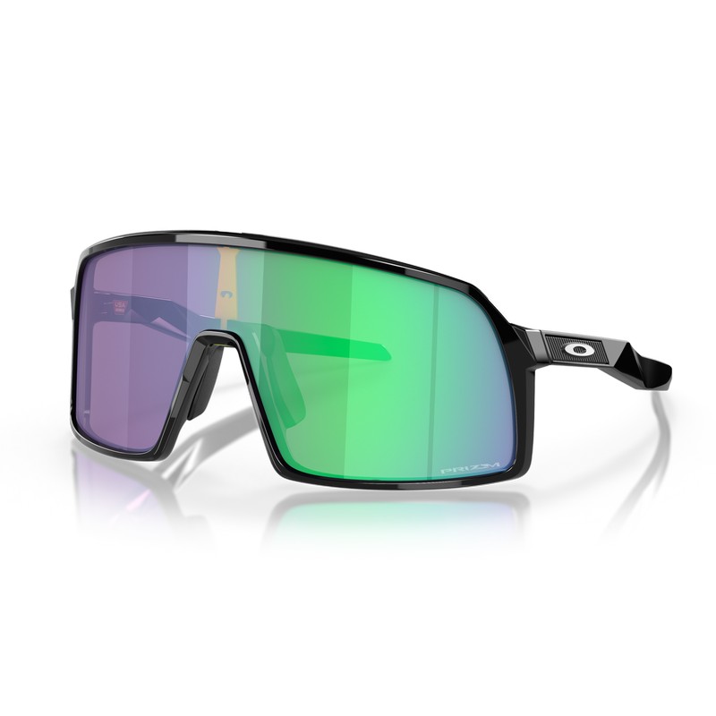 Sutro S Polished Black Glasses Prizm Road Jade Black/Green Lens