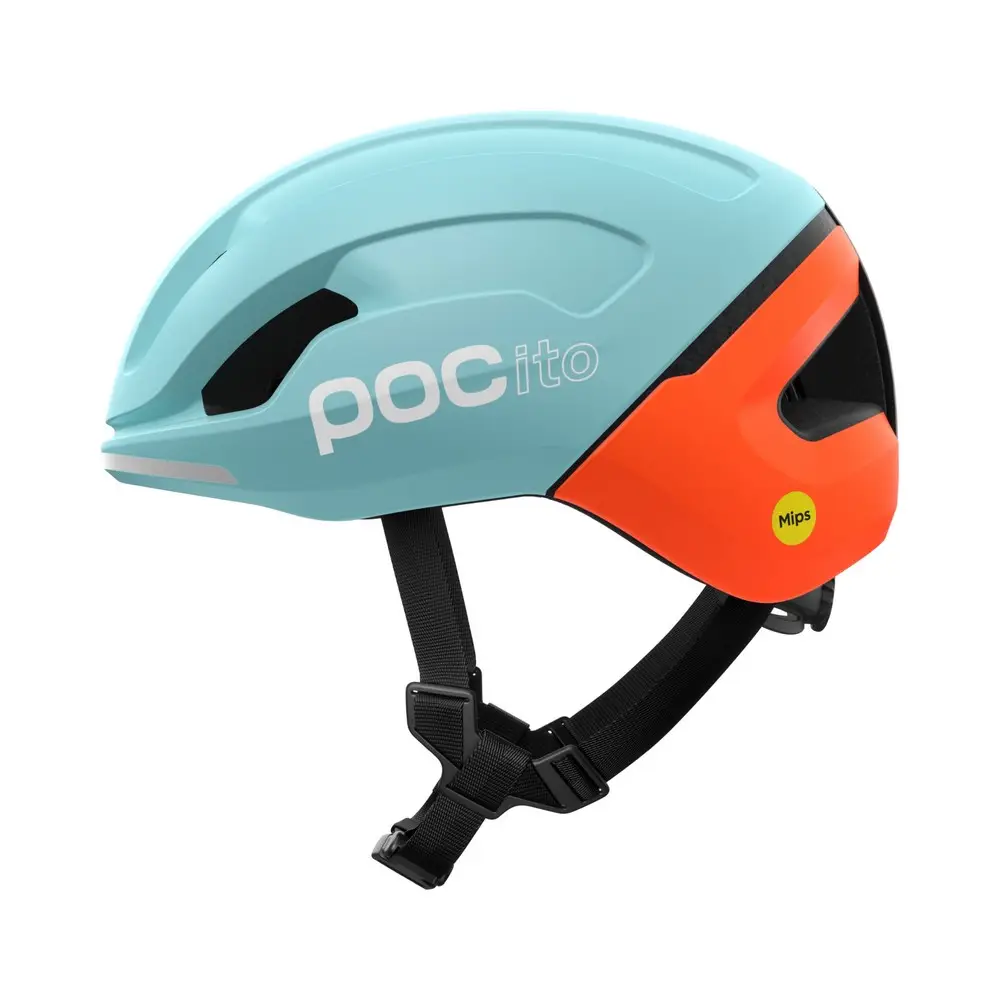 Casco Infantil Pocito Omne Mips Indicolite Blue Matt/Carnelian Orange Matt Talla XS (48-52cm) - image
