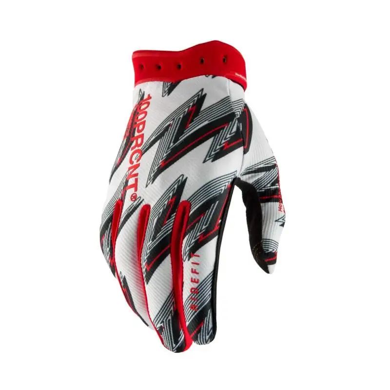 Luvas Ridefit Vermelho/Branco Tamanho L - image