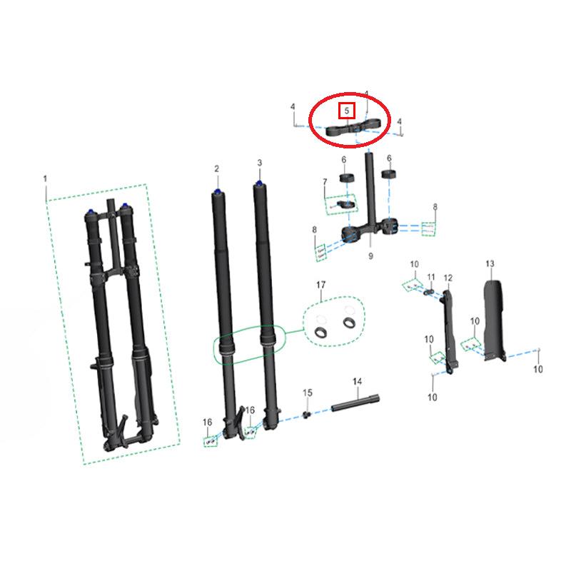 Corona superior para Fork for Talaria