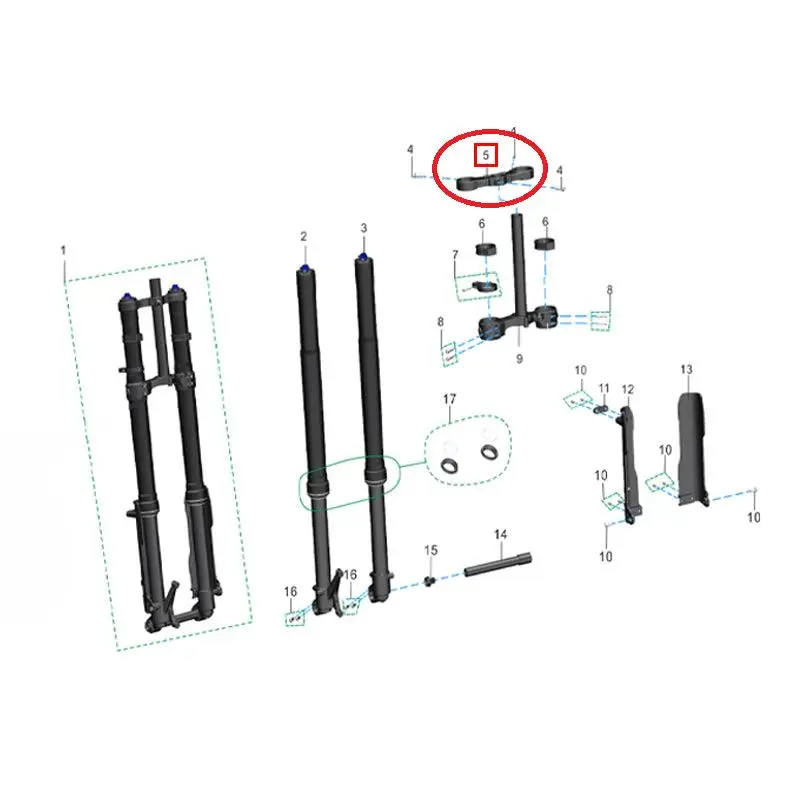 Corona superior para Fork for Talaria - image
