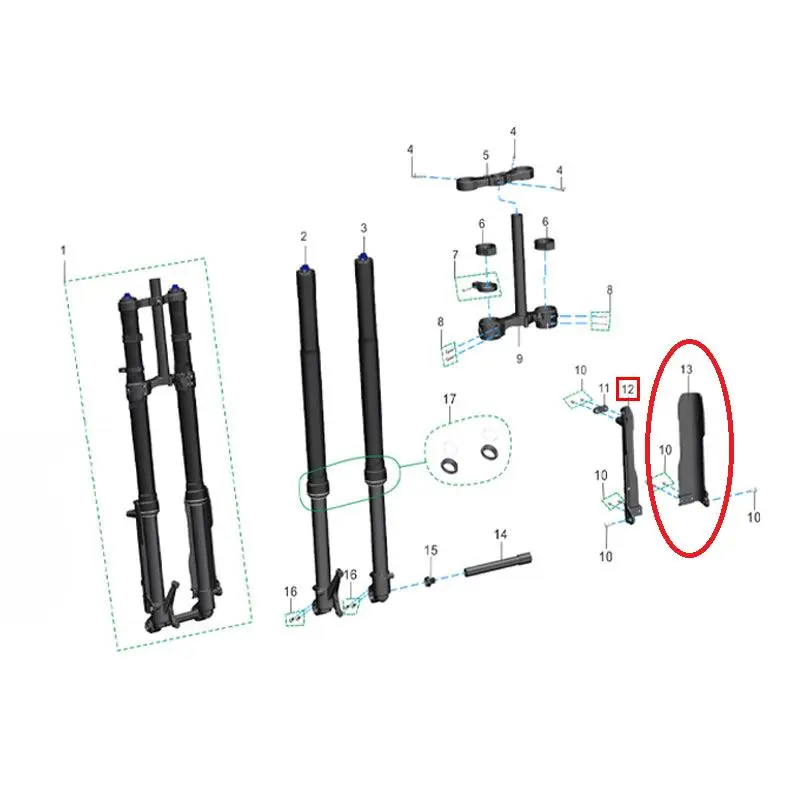 Protezione Destra Forcella Anteriore Per Talaria - image