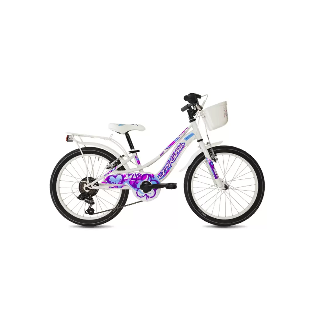 City Girl 20 6V Bicicleta Urbana Niña 20'' 6V Acero Blanco 6-8 Años - image