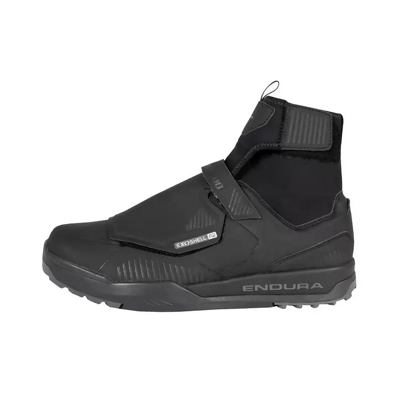 Clipe impermeável MTB sapatos MT500 queimador plano impermeável preto tamanho 45 #1