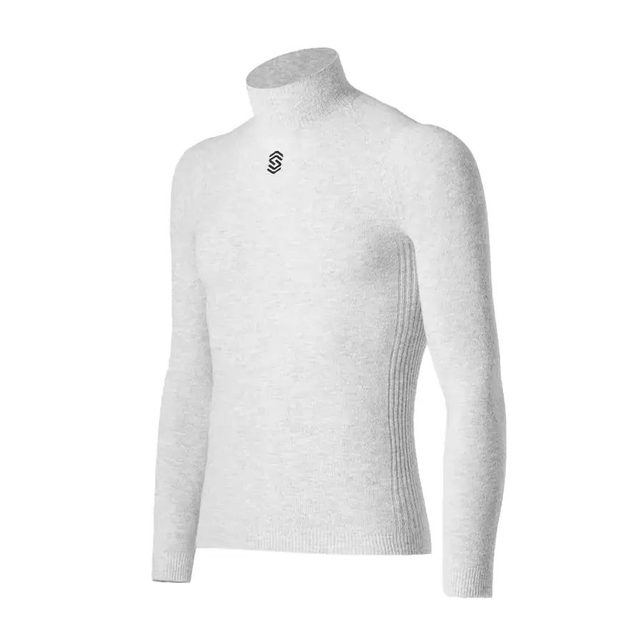 Maglia Termica Stay X-Warm Manica Lunga Collo Alto Grigio Perla Taglia XS/S - image