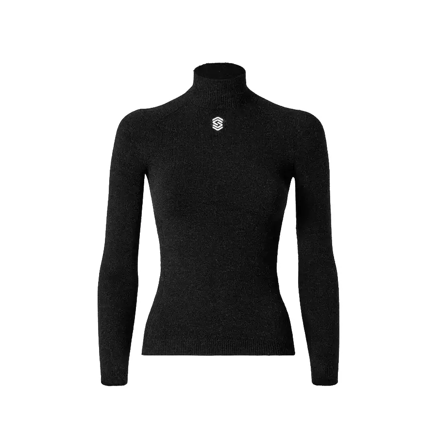 Maglia Termica Stay X-Warm Manica Lunga Collo Alto Nero Taglia XS/S - image
