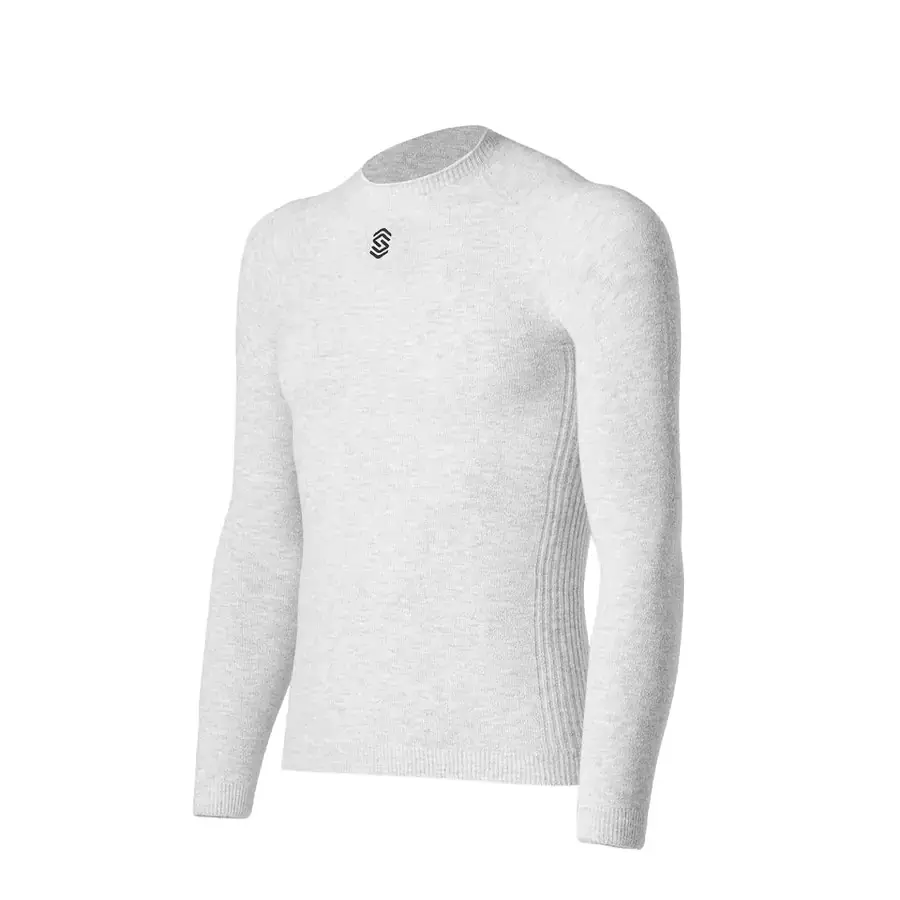 Maglia Termica Stay Warm Manica Lunga Girocollo Grigio Perla Taglia XS/S - image