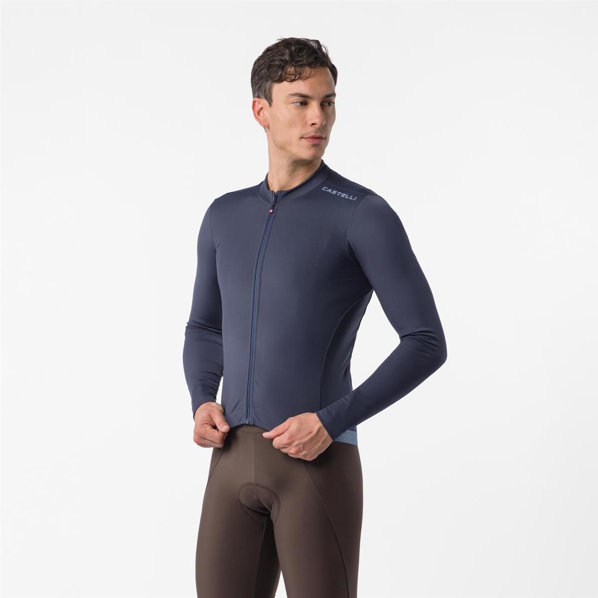 Maglia Strada Maniche Lunghe Espresso Thermal 2 Twilight Blue Taglia XS