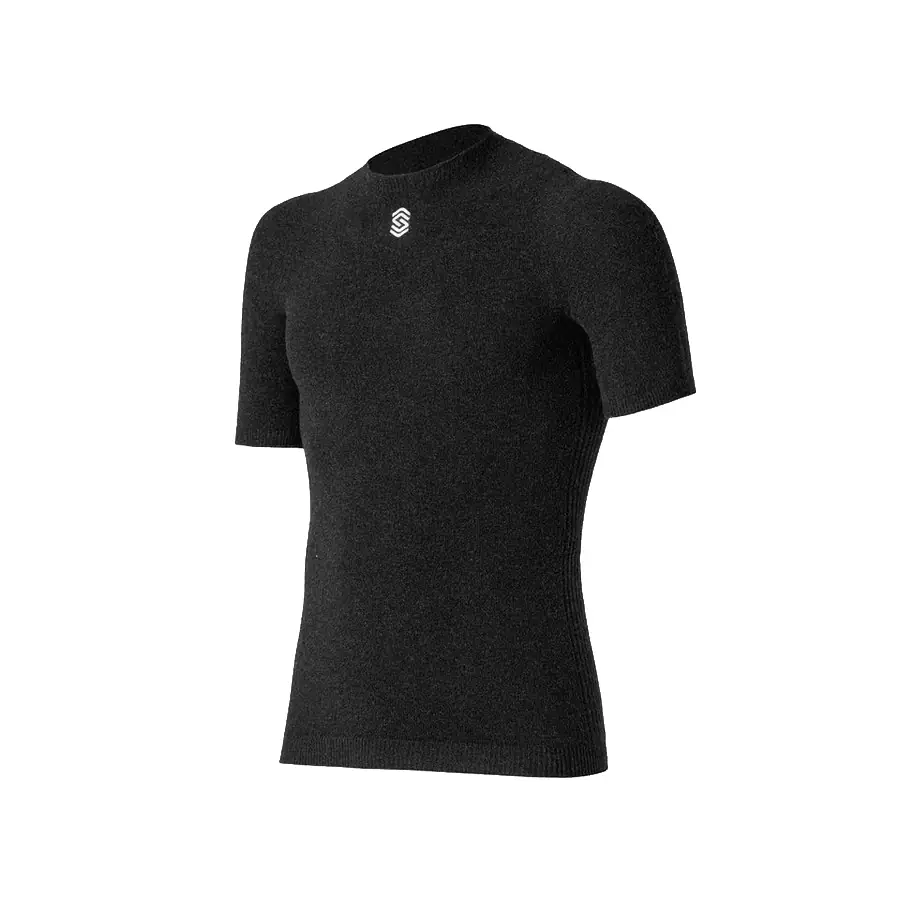 Maglia Termica Stay Warm Manica Corta Girocollo Nero Taglia XS/S - image