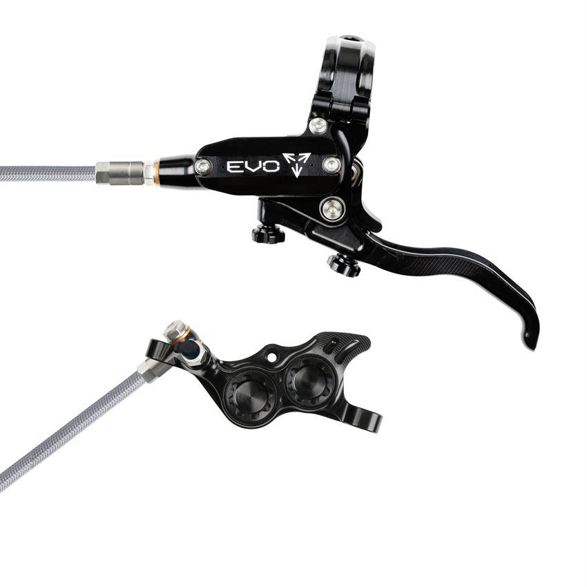 MTB Hydraulic Disc Brake Front EVO TR4 4 Piston Braided Hose Black
