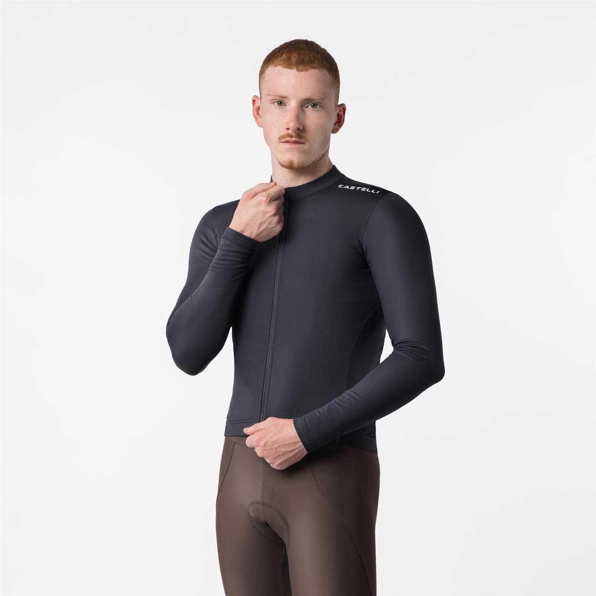 Maglia Strada Maniche Lunghe Espresso Thermal 2 Black/White Taglia XS