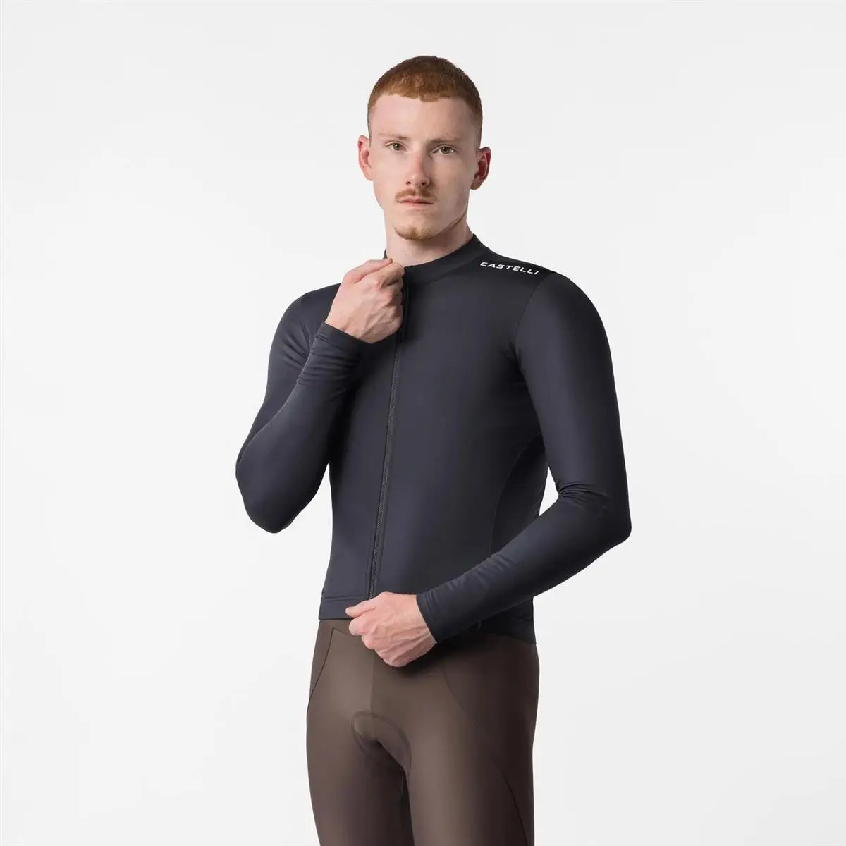 Maglia Strada Maniche Lunghe Espresso Thermal 2 Black/White Taglia XS - image