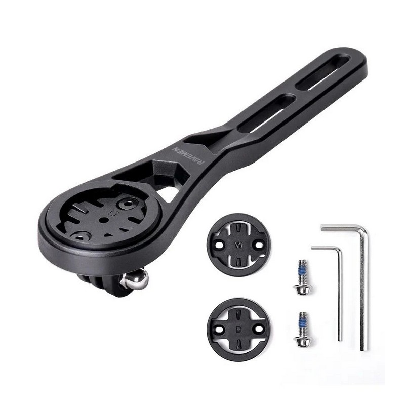 Supporto Gps AOM06 Con Porta Luce/Action Cam Integrato Per Manubri Integrati